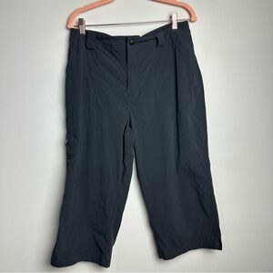 L.L. Bean Dark Gray Ankle Cropped Pants Relaxed Fit